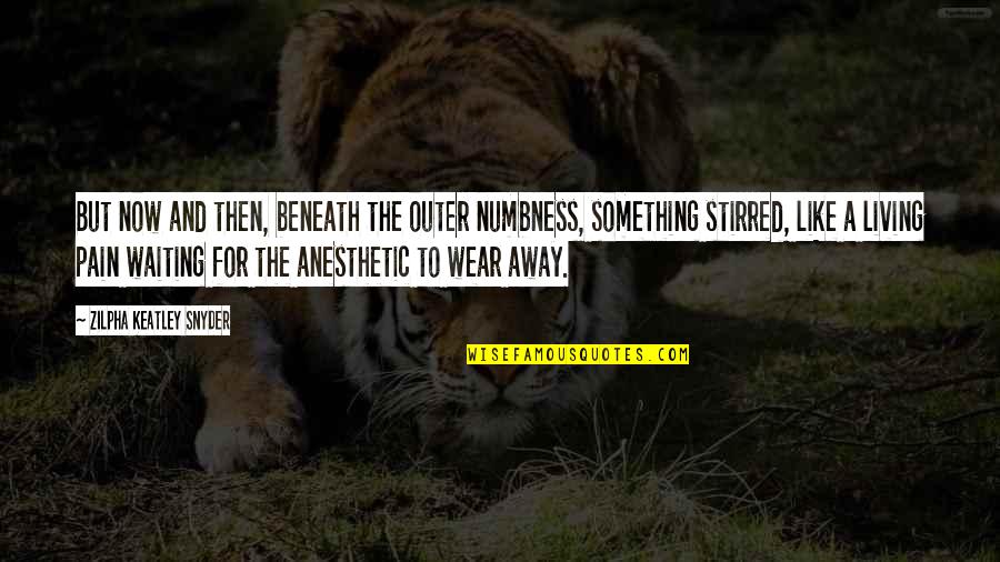 Podriamos Quotes By Zilpha Keatley Snyder: But now and then, beneath the outer numbness, Podriamos Quotes By Zilpha Keatley Snyder: But now and then, beneath the outer numbness,