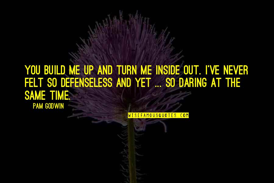Poems You Should Know Quotes By Pam Godwin: You build me up and turn me inside
