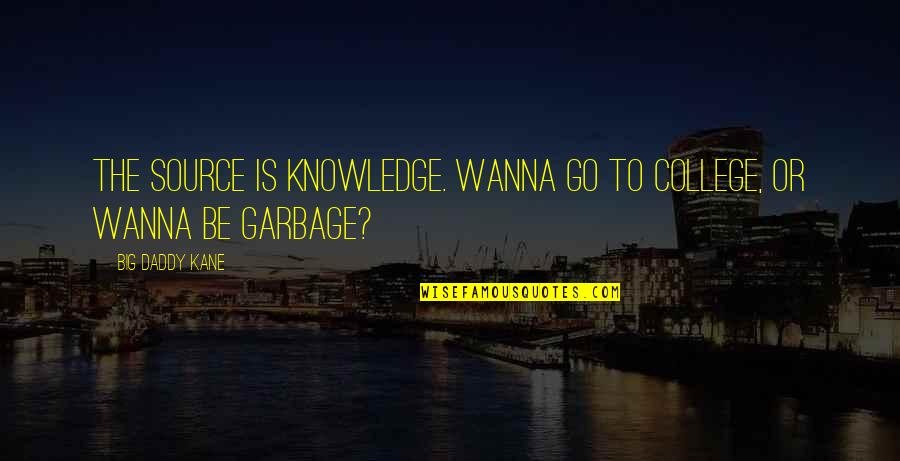 Poetry And Emotion Quotes By Big Daddy Kane: The source is knowledge. Wanna go to college, Poetry And Emotion Quotes By Big Daddy Kane: The source is knowledge. Wanna go to college,