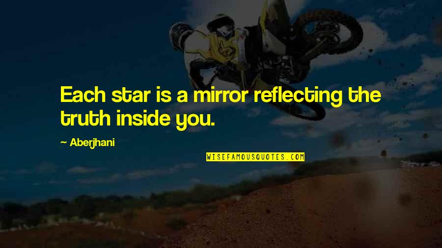 Poetry Day Quotes By Aberjhani: Each star is a mirror reflecting the truth