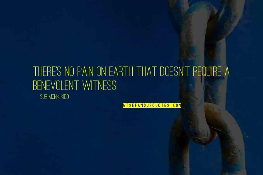 Poezi Per Mesuesen Quotes By Sue Monk Kidd: There's no pain on earth that doesn't require