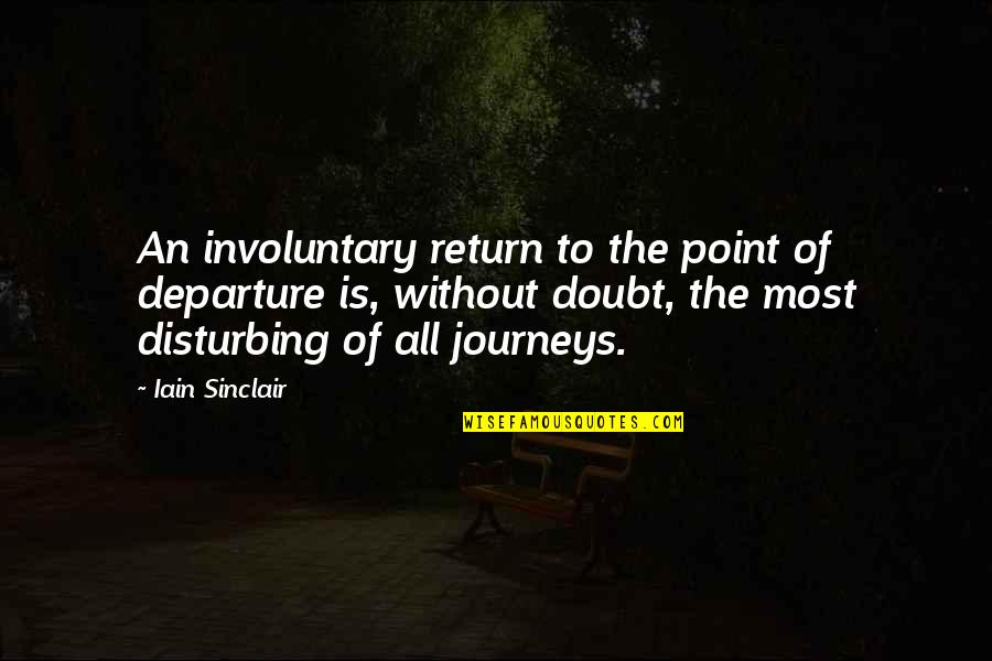 Point Of No Return Quotes By Iain Sinclair: An involuntary return to the point of departure