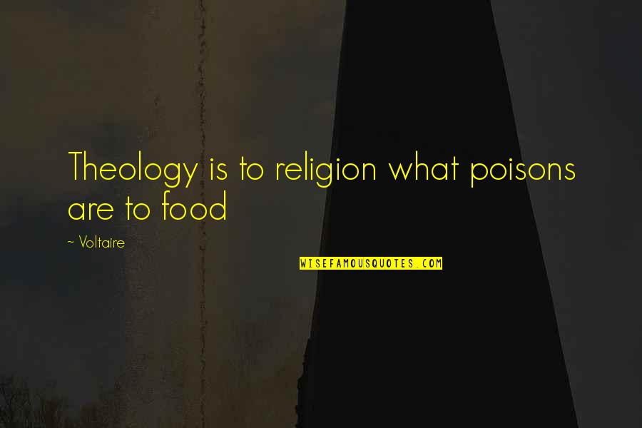 Poisons'll Quotes By Voltaire: Theology is to religion what poisons are to