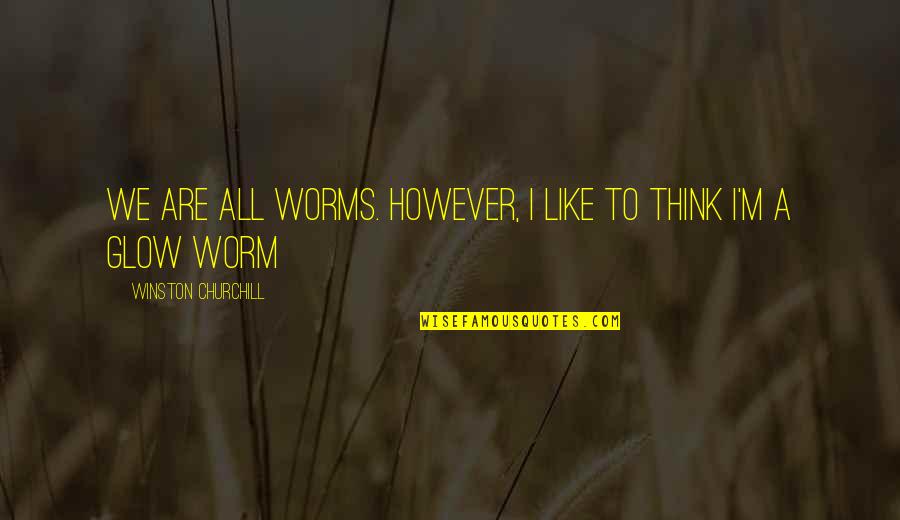 Pojado Quotes By Winston Churchill: We are all worms. However, I like to