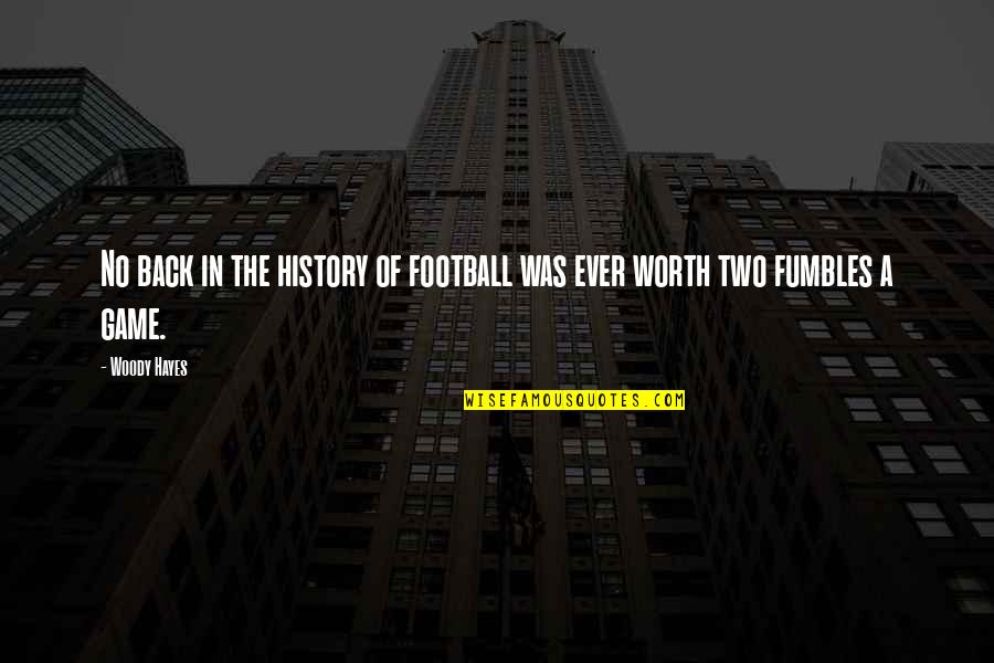 Pokharel Ishwor Quotes By Woody Hayes: No back in the history of football was
