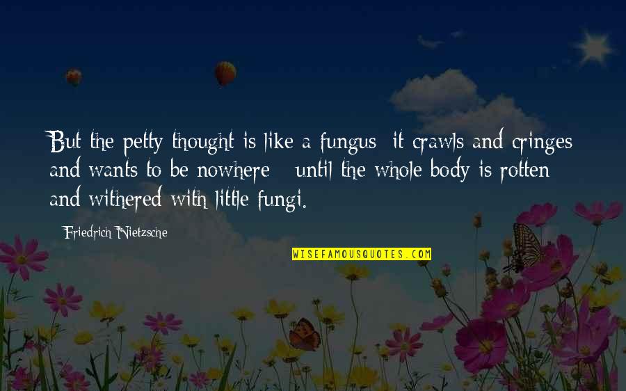 Pokrywka Sklep Quotes By Friedrich Nietzsche: But the petty thought is like a fungus: