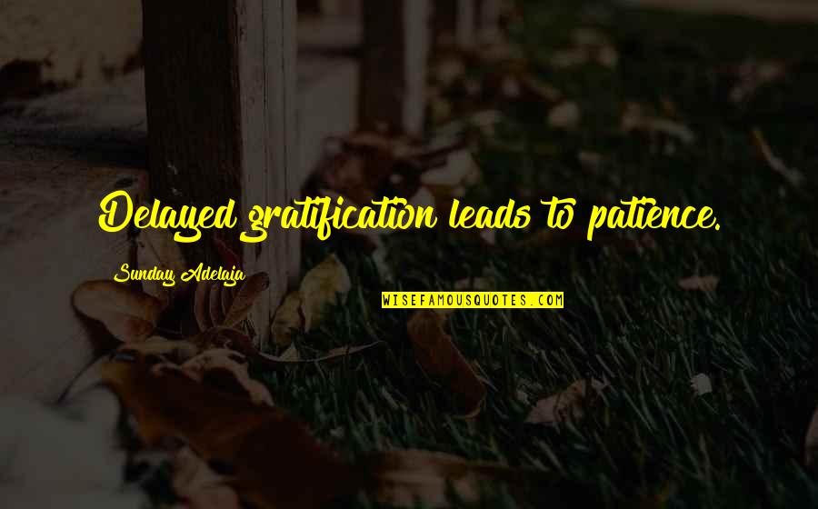 Poliakov Electric Red Quotes By Sunday Adelaja: Delayed gratification leads to patience. Poliakov Electric Red Quotes By Sunday Adelaja: Delayed gratification leads to patience.