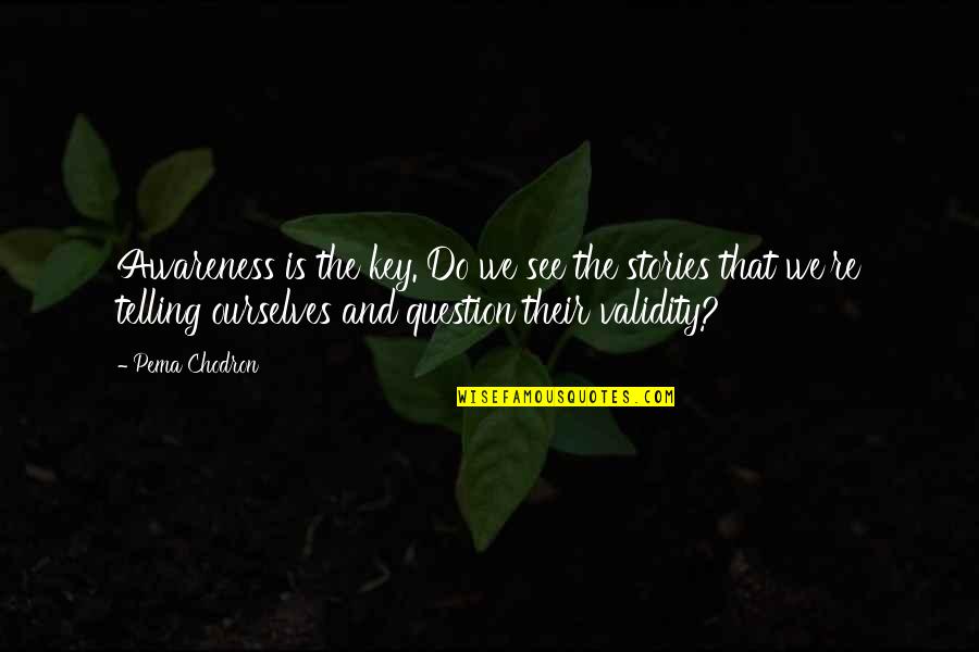 Policherla Youtube Quotes By Pema Chodron: Awareness is the key. Do we see the Policherla Youtube Quotes By Pema Chodron: Awareness is the key. Do we see the