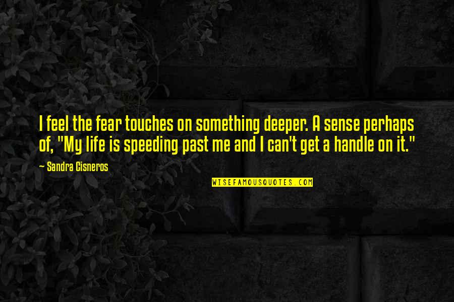 Politan Quotes By Sandra Cisneros: I feel the fear touches on something deeper. Politan Quotes By Sandra Cisneros: I feel the fear touches on something deeper.