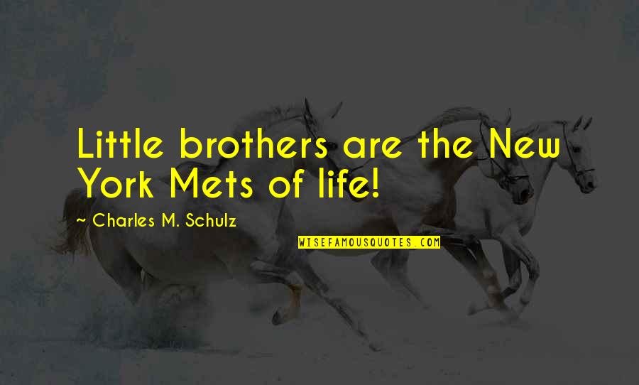 Political Prostitute Quotes By Charles M. Schulz: Little brothers are the New York Mets of