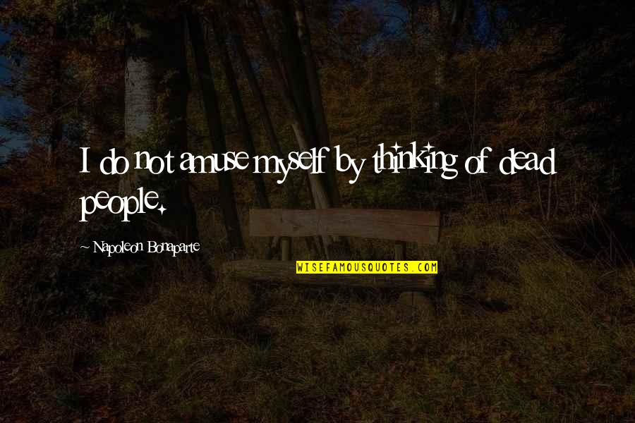 Political Style Quotes By Napoleon Bonaparte: I do not amuse myself by thinking of