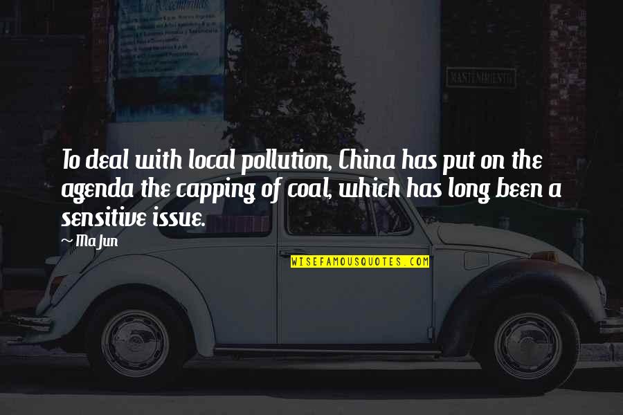 Pollution In China Quotes By Ma Jun: To deal with local pollution, China has put