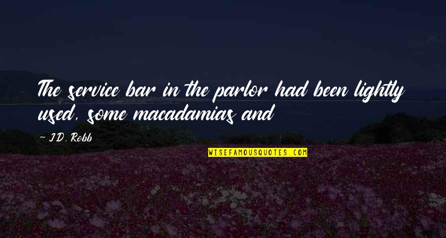 Polydor Record Quotes By J.D. Robb: The service bar in the parlor had been