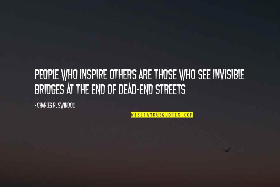 Polygenesis Views Quotes By Charles R. Swindoll: People who inspire others are those who see Polygenesis Views Quotes By Charles R. Swindoll: People who inspire others are those who see
