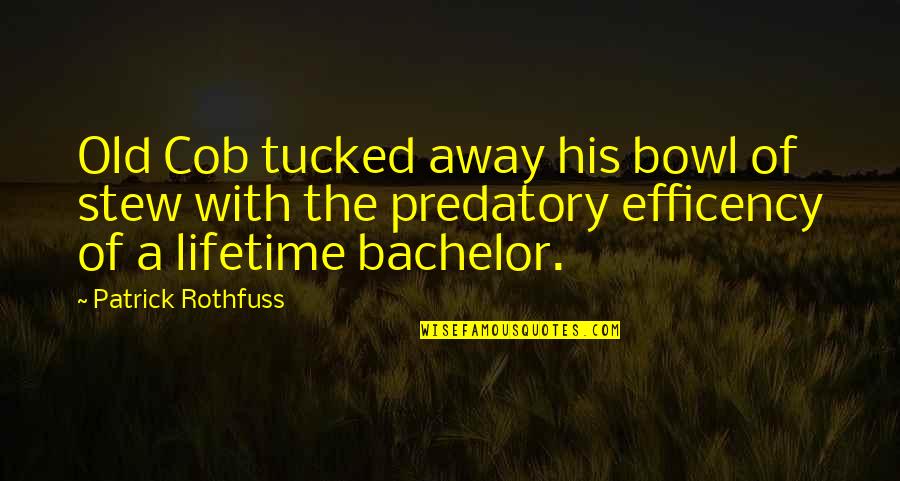 Polypill Quotes By Patrick Rothfuss: Old Cob tucked away his bowl of stew Polypill Quotes By Patrick Rothfuss: Old Cob tucked away his bowl of stew