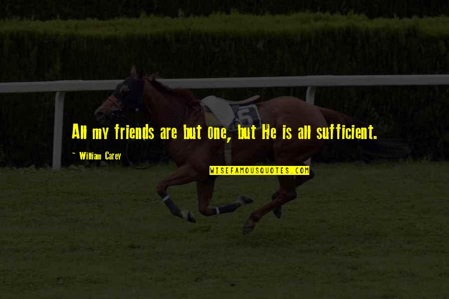 Pomeriggio Caldo Quotes By William Carey: All my friends are but one, but He Pomeriggio Caldo Quotes By William Carey: All my friends are but one, but He