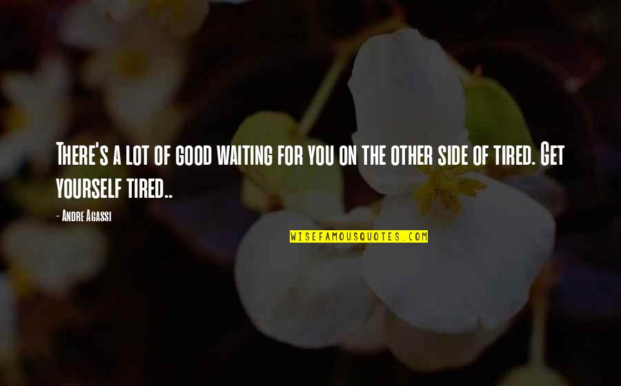 Pomona Sprout Quotes By Andre Agassi: There's a lot of good waiting for you Pomona Sprout Quotes By Andre Agassi: There's a lot of good waiting for you