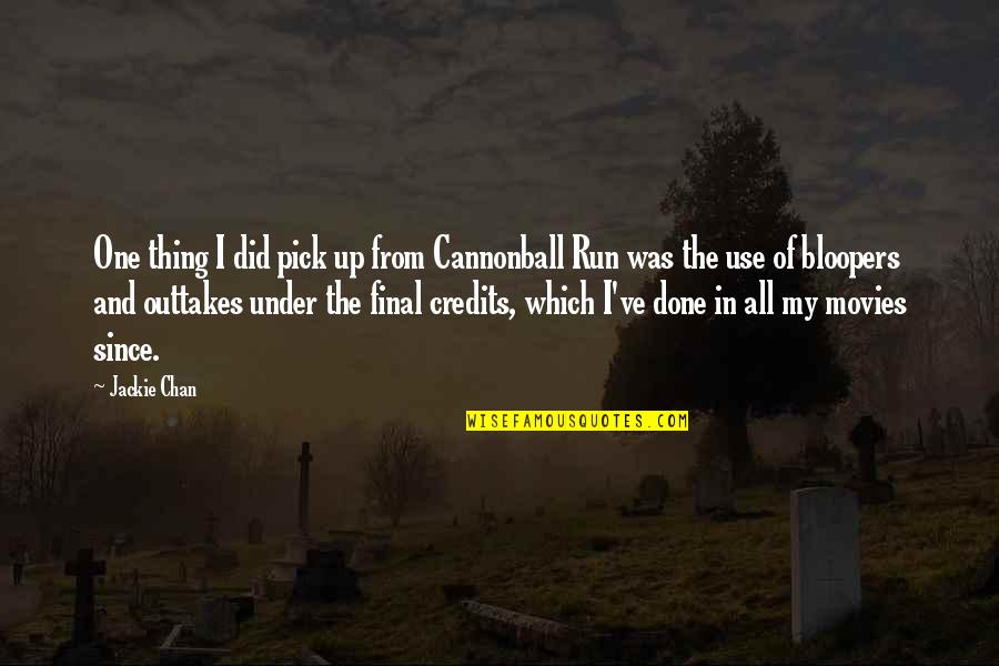 Pompeius Trogus Quotes By Jackie Chan: One thing I did pick up from Cannonball