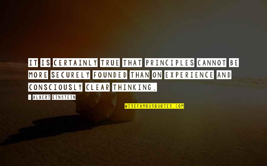 Ponent Mon Quotes By Albert Einstein: It is certainly true that principles cannot be