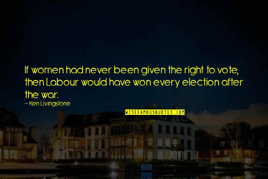 Ponlos Alla Quotes By Ken Livingstone: If women had never been given the right Ponlos Alla Quotes By Ken Livingstone: If women had never been given the right