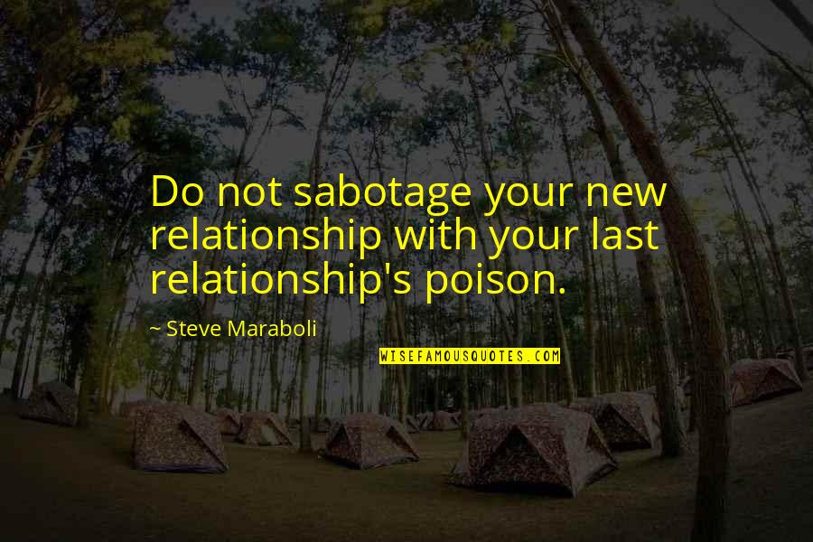 Ponso The Chimpanzee Quotes By Steve Maraboli: Do not sabotage your new relationship with your