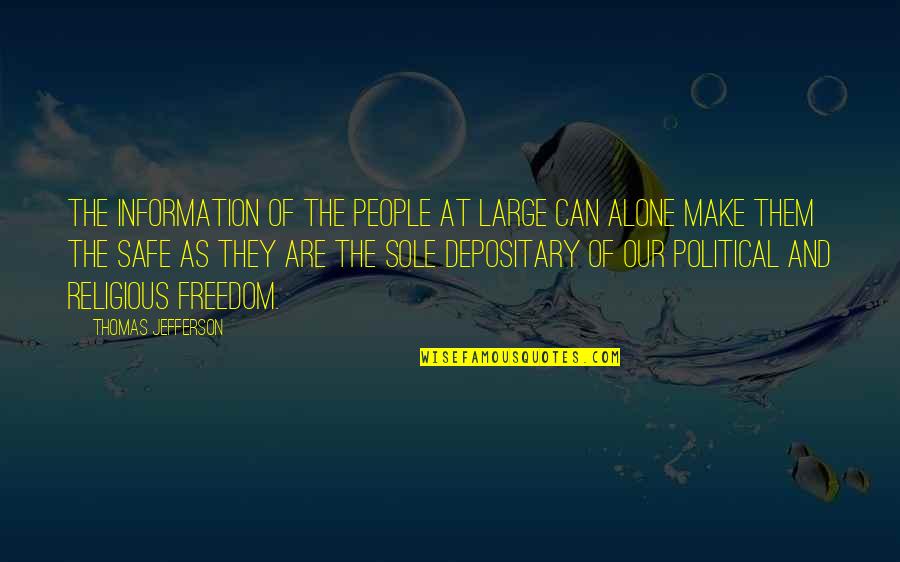 Pontisbright Quotes By Thomas Jefferson: The information of the people at large can Pontisbright Quotes By Thomas Jefferson: The information of the people at large can