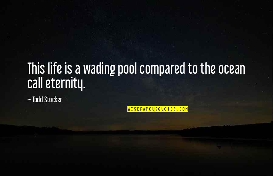 Pool Quotes By Todd Stocker: This life is a wading pool compared to