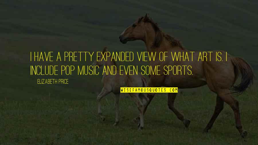 Pop Music Quotes By Elizabeth Price: I have a pretty expanded view of what Pop Music Quotes By Elizabeth Price: I have a pretty expanded view of what