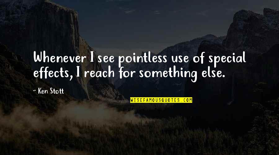 Pope Francis Fasting Quotes By Ken Stott: Whenever I see pointless use of special effects,