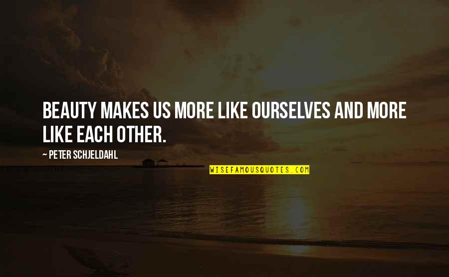 Pope John Paul 2nd Quotes By Peter Schjeldahl: Beauty makes us more like ourselves and more Pope John Paul 2nd Quotes By Peter Schjeldahl: Beauty makes us more like ourselves and more