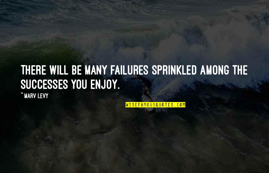 Poppendieck Quotes By Marv Levy: There will be many failures sprinkled among the