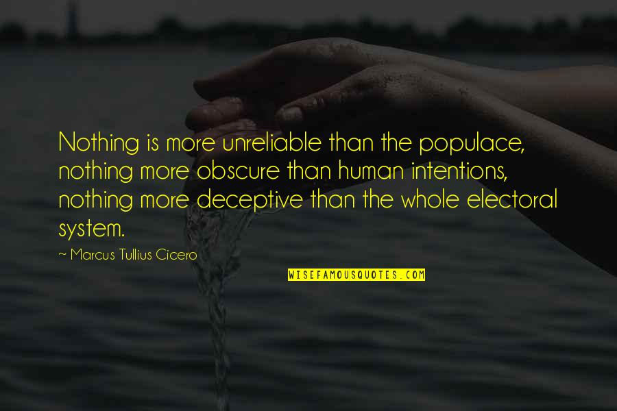 Populace Quotes By Marcus Tullius Cicero: Nothing is more unreliable than the populace, nothing Populace Quotes By Marcus Tullius Cicero: Nothing is more unreliable than the populace, nothing
