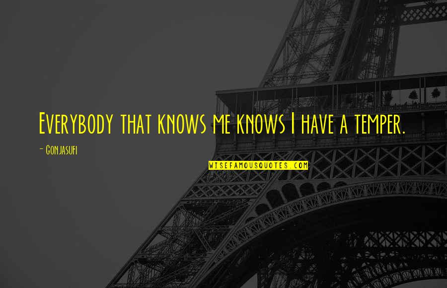 Popular Feminist Quotes By Gonjasufi: Everybody that knows me knows I have a