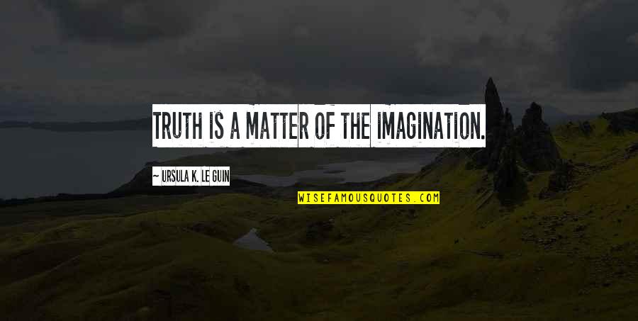 Popular Image Quotes By Ursula K. Le Guin: Truth is a matter of the imagination.