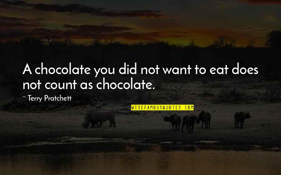 Popular Opinion Quotes By Terry Pratchett: A chocolate you did not want to eat