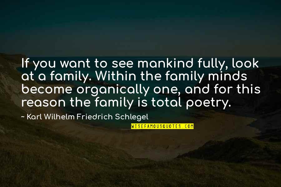 Popworld Norwich Quotes By Karl Wilhelm Friedrich Schlegel: If you want to see mankind fully, look