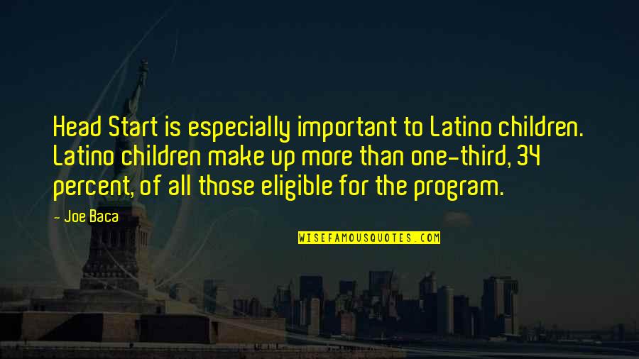Porcellanato Quotes By Joe Baca: Head Start is especially important to Latino children.