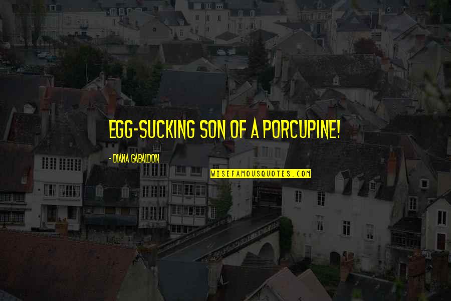 Porcupine Quotes By Diana Gabaldon: Egg-sucking son of a porcupine! Porcupine Quotes By Diana Gabaldon: Egg-sucking son of a porcupine!