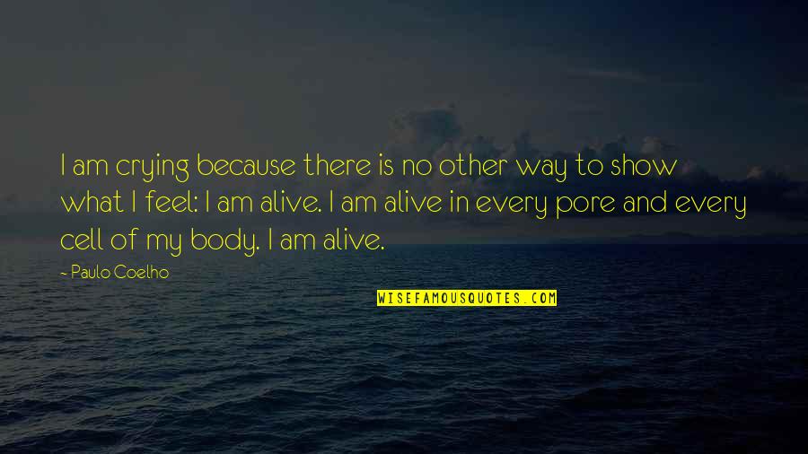 Pore Quotes By Paulo Coelho: I am crying because there is no other Pore Quotes By Paulo Coelho: I am crying because there is no other