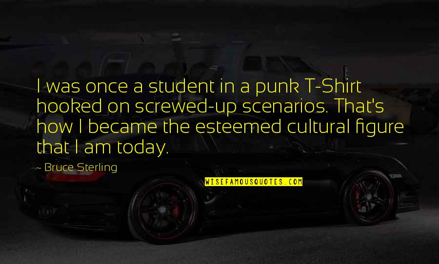 Poring Quotes By Bruce Sterling: I was once a student in a punk
