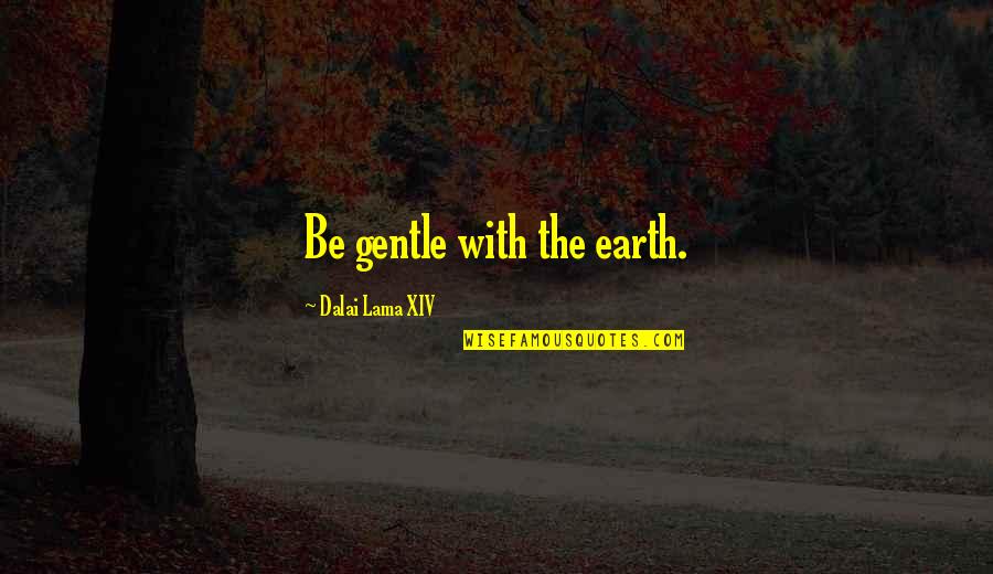 Porridge On Islac Quotes By Dalai Lama XIV: Be gentle with the earth.