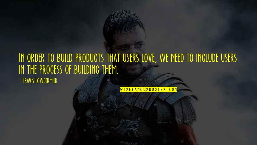 Portatori Di Quotes By Travis Lowdermilk: In order to build products that users love,