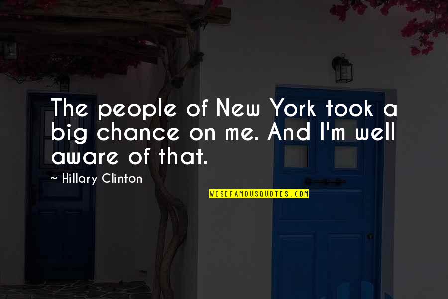Portiere's Quotes By Hillary Clinton: The people of New York took a big