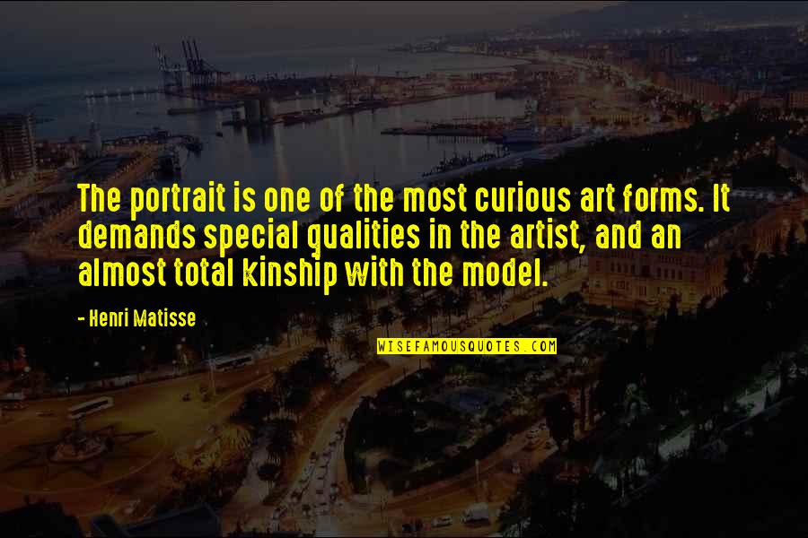 Portrait Artist Quotes By Henri Matisse: The portrait is one of the most curious