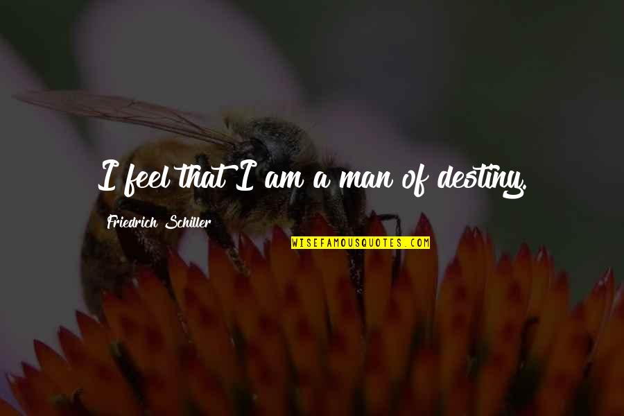 Poseidon Said Quotes By Friedrich Schiller: I feel that I am a man of