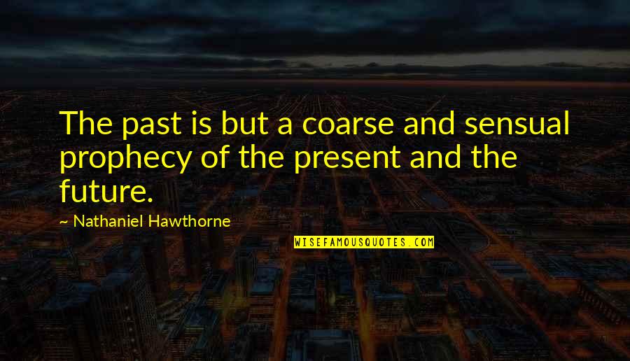 Posh Snobby Quotes By Nathaniel Hawthorne: The past is but a coarse and sensual