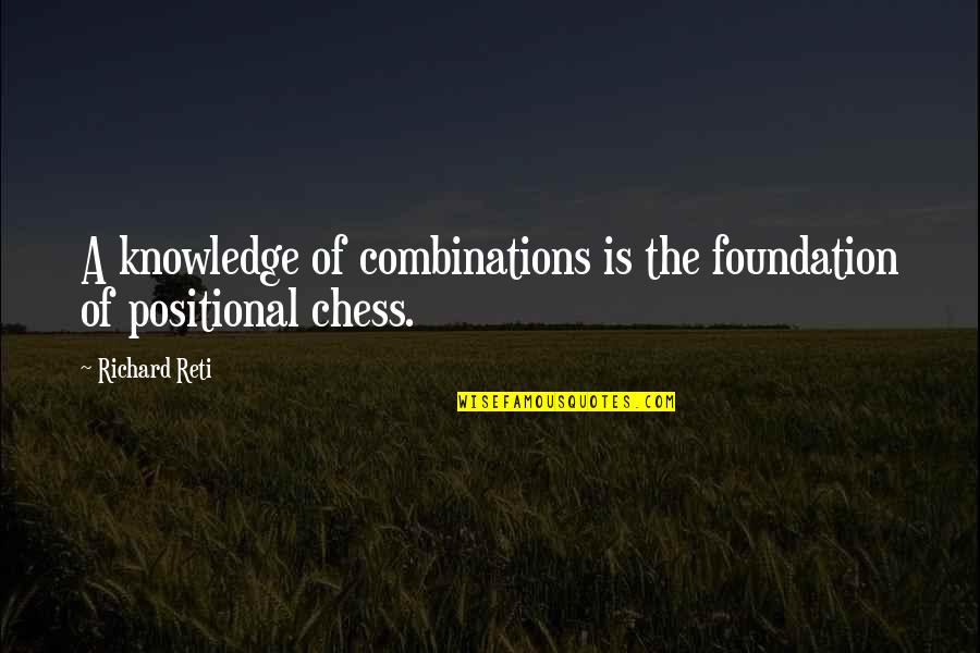 Positional Quotes By Richard Reti: A knowledge of combinations is the foundation of