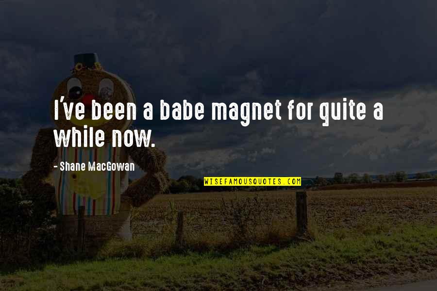 Positivamente Sinonimo Quotes By Shane MacGowan: I've been a babe magnet for quite a