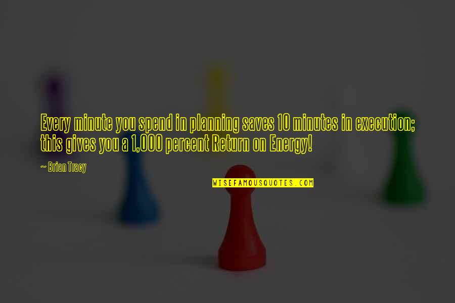 Positive And Empowering Quotes By Brian Tracy: Every minute you spend in planning saves 10 Positive And Empowering Quotes By Brian Tracy: Every minute you spend in planning saves 10