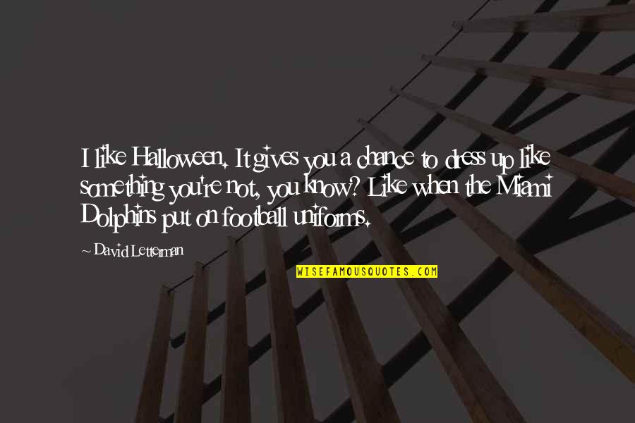 Positive Go Getter Quotes By David Letterman: I like Halloween. It gives you a chance